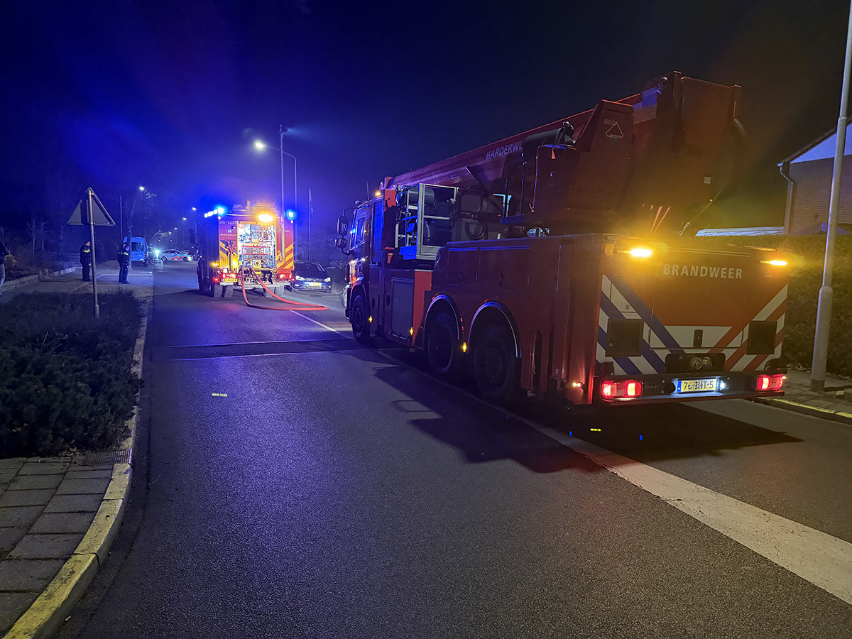 Brand woning schuur Ermelo