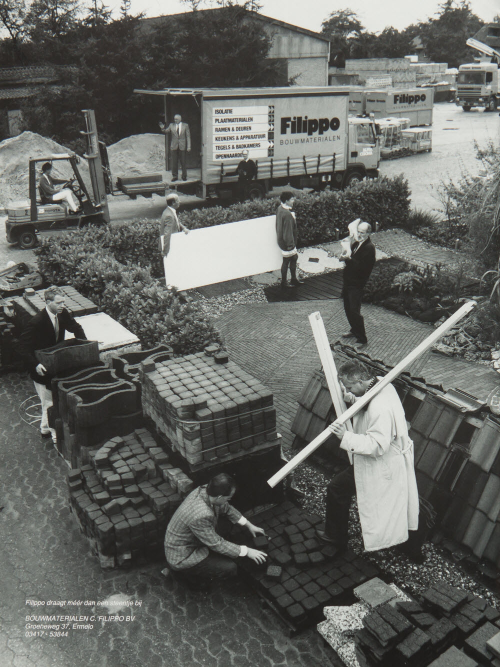 Oude foto van Filippo Bouwmaterialen Ermelo 