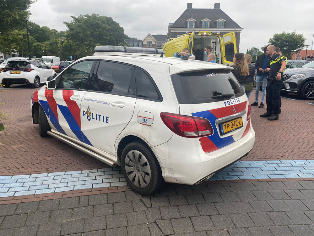 Ongeval met fietser parkeerplaats Albert Heijn Ermelo