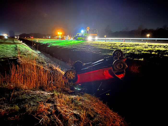 Auto op de kop A28