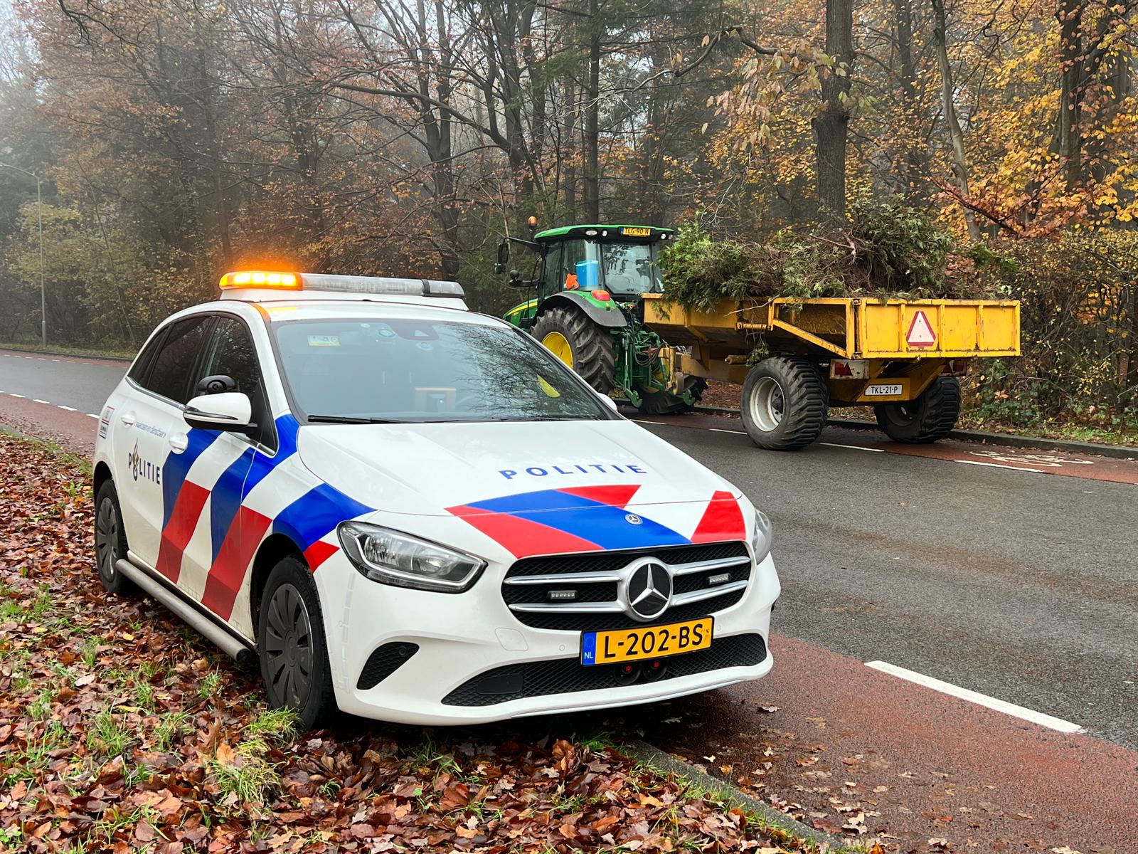 Ongeval tractor en fietser Ermelo