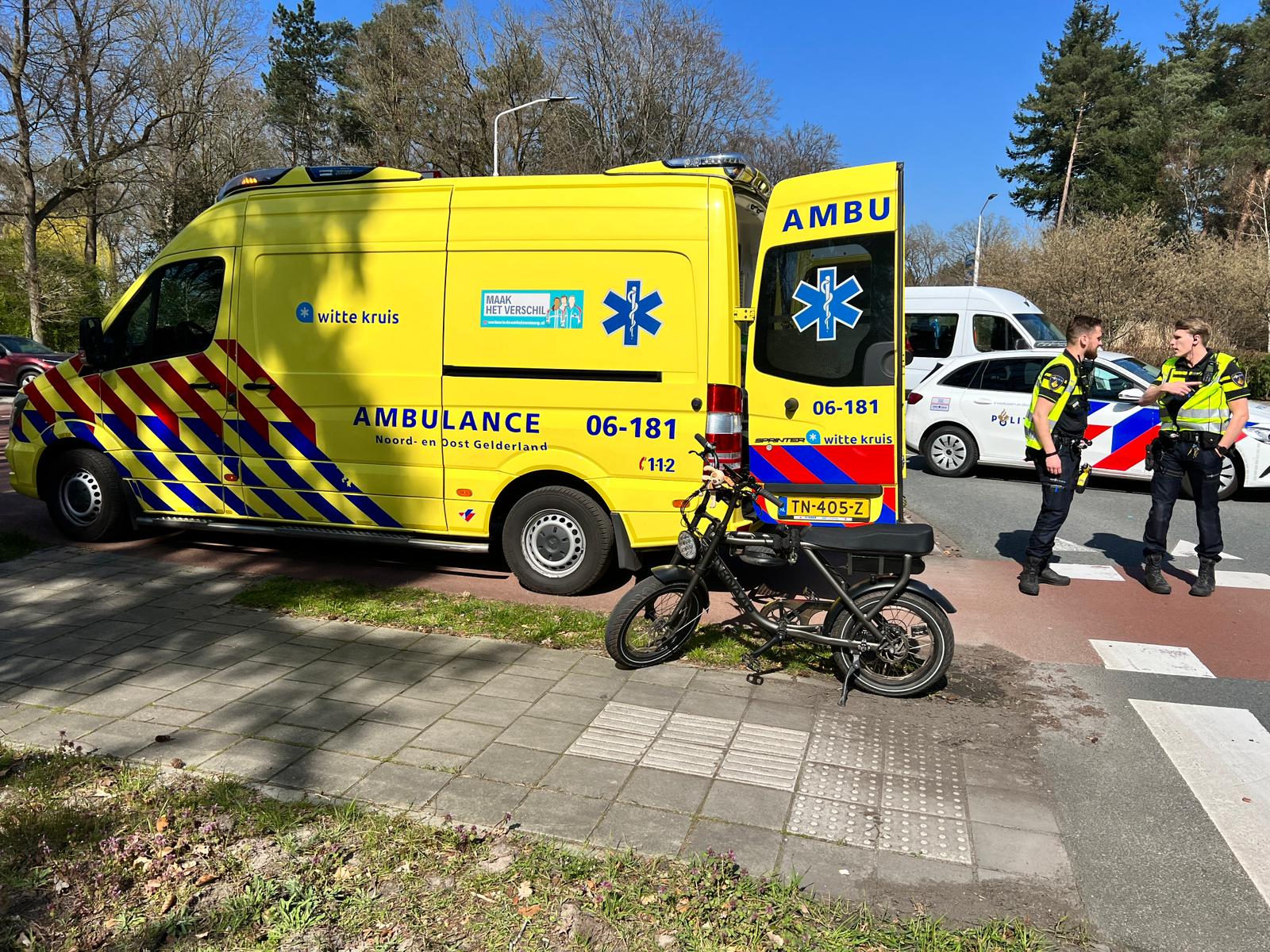 Ongeval tussen auto en fietser Oude Nijkerkerweg Ermelo