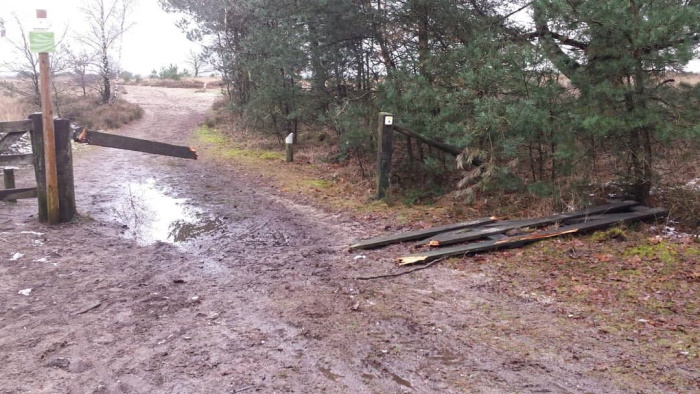 Hekken vernield Ermelo