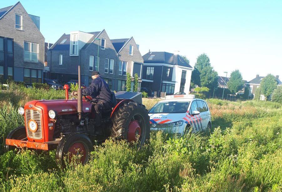 Politie auto in weiland beland Ermelo