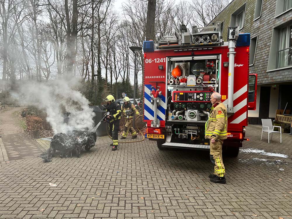 Containerbrand zorgcomplex de Amaniet Ermelo