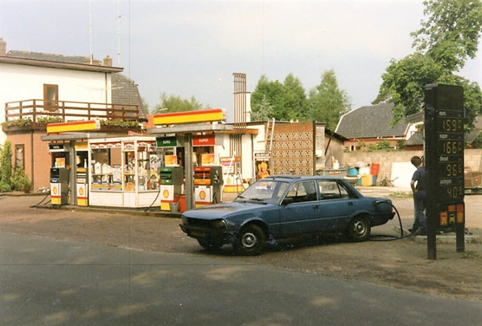 Tankstation Maas Hop aan de Zeeweg in Ermelo