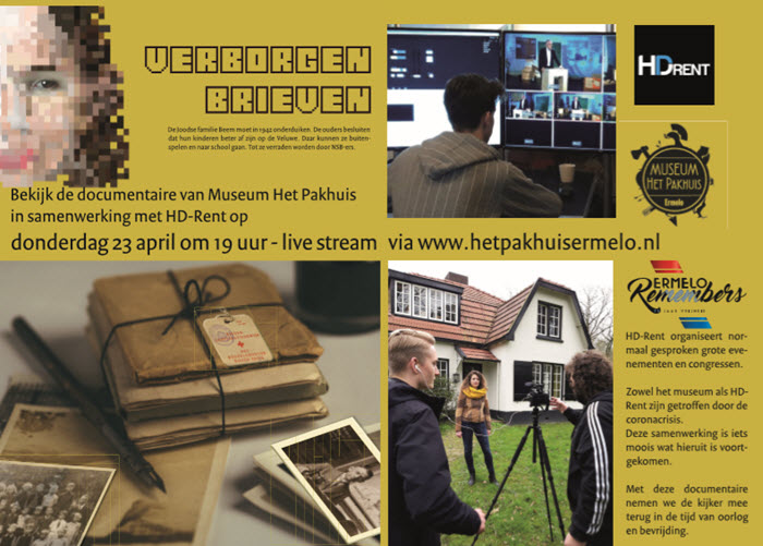 Verborgen brieven live documentaire Museum het Pakhuis Ermelo