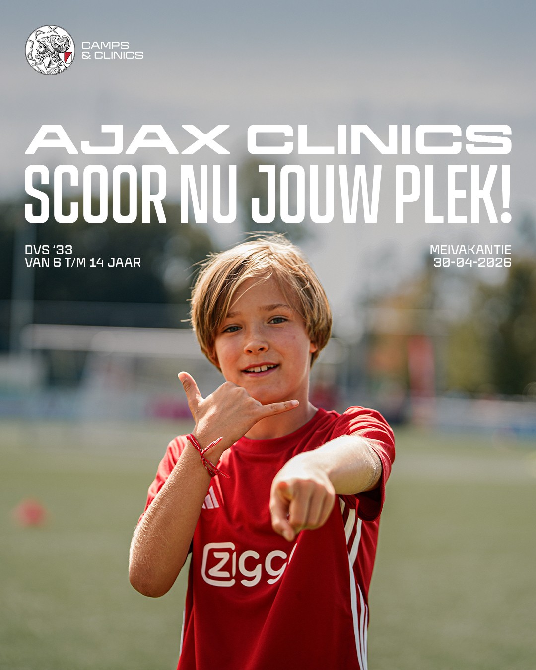 AJAX clinic bij DVS 33 Ermelo