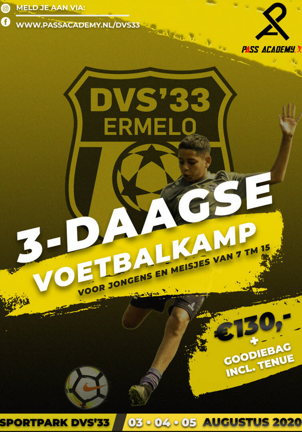 3 daagse voetbalclinic DVS 33 Ermelo