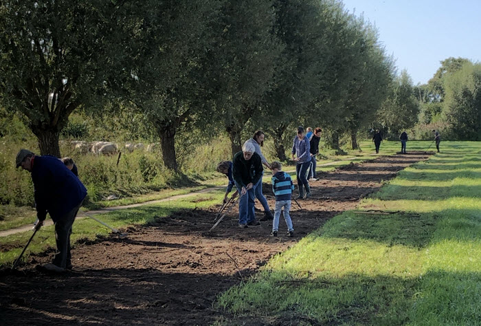 Blije bermen zaaien Ermelo