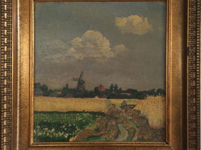 Onbekend schilderij 'Ermelo' uit 1924 van Vilmos Huszár ontdekt