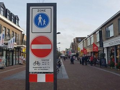 Controle op fietsen in het centrum van Ermelo