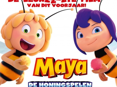 13 Februari en 15 februari peuterbios met de film Maya: de honingspelen