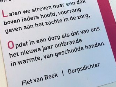 Nieuwe dorpsdichter voor Ermelo gezocht