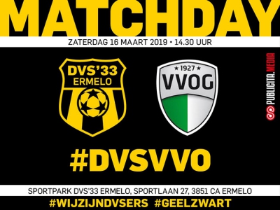 Derby tegen VVOG voor DVS'33 in het teken van jacht 