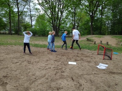 Kinderen genoten buiten van het buurtsportfestijn