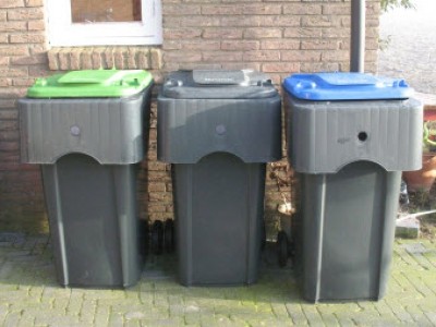 Laatste lediging oude containers GFT in Ermelo