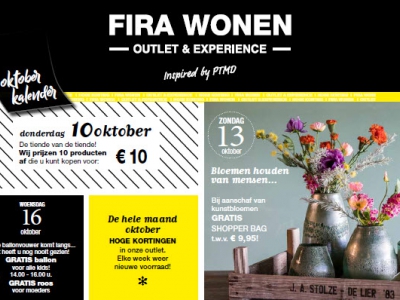 Spectaculaire activiteiten en aanbiedingen FIRA WONEN