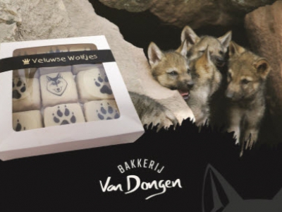 Veluwse Wolfjes een witte bonbon met 'n crispy vulling