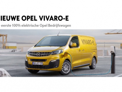 De eerste 100% elektrische Opel Bedrijfswagen: de nieuwe Opel Vivaro-e