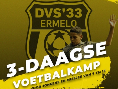 Deze zomer 3-daagse voetbal-clinic bij DVS'33 Ermelo