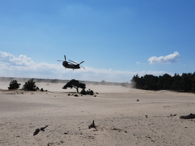 Luchtmacht traint boven Ermelo