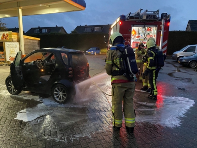 Een Smart in de brand gevlogen in Ermelo