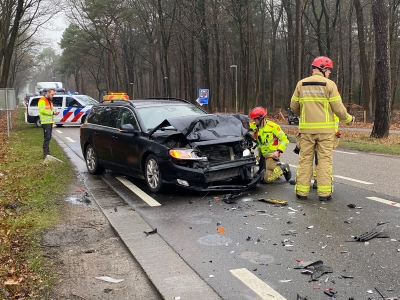 Forse kopstaartaanrijding op de Leuvenumseweg in Harderwijk