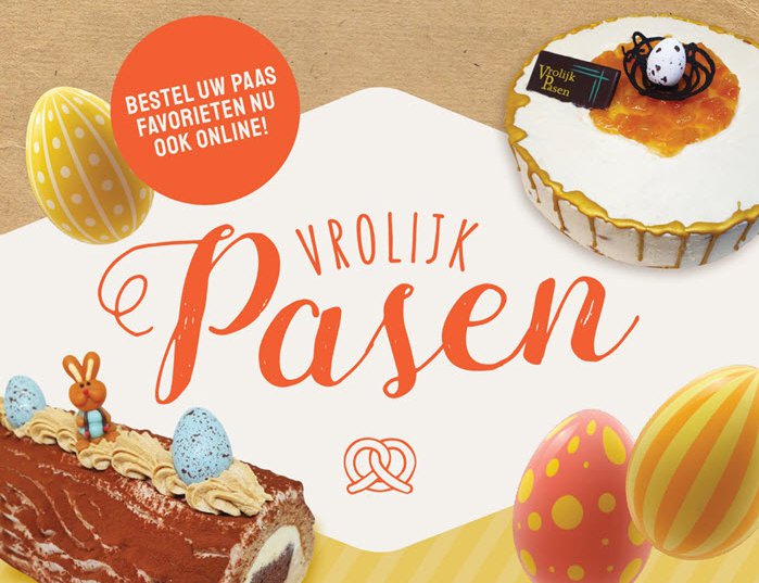 Bestel uw Paas favorieten nu ook online bij Bakkerij van Dongen