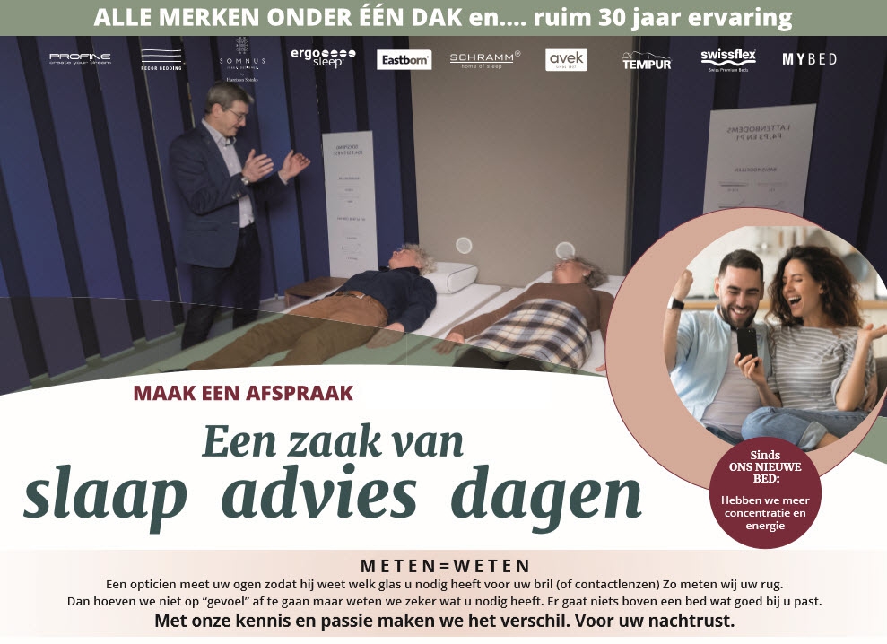 Slaap Advies Dagen bij Slaaphof Harderwijk verlengt!