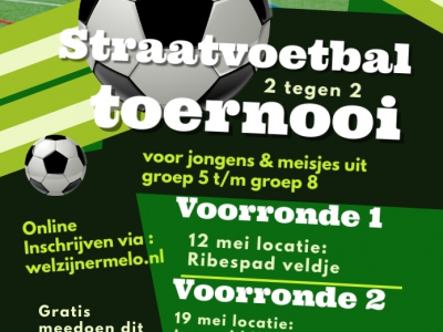 Straatvoetbaltoernooi 2021, schrijf je snel in!