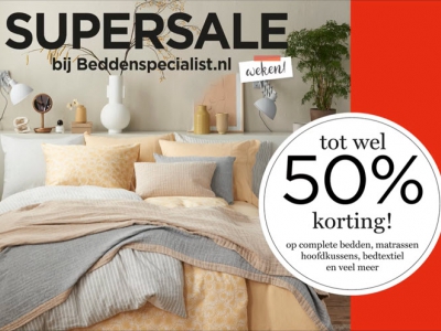 Supersale bij Beddenspecialist den Herder in Harderwijk