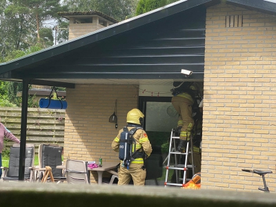 Brand in een chalet op chaletpark in Ermelo