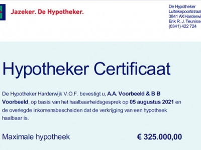 Nieuws de Hypotheker: Financiële Check nodig? Vraag naar het Hypotheker Certificaat 