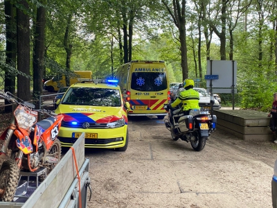 Meerdere motoren in botsing bij Motorclub Volgas in Ermelo