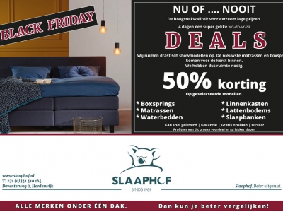 Black Friday Nu of .... Nooit