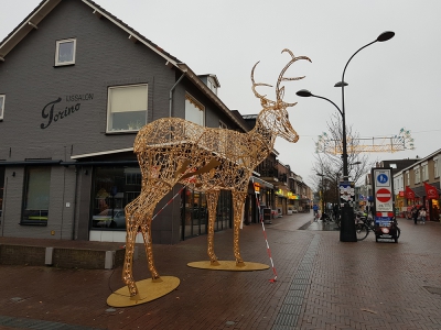 Kerstverlichting in het centrum van Ermelo