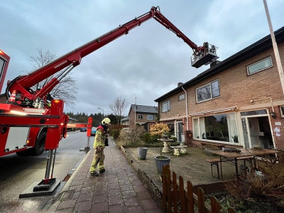 Schoorsteenbrand Wikkelaan in Ermelo