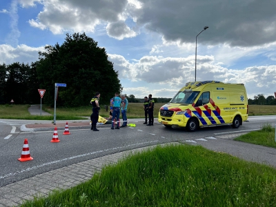 Fietsster hard komen te vallen op de Flevoweg in Ermelo