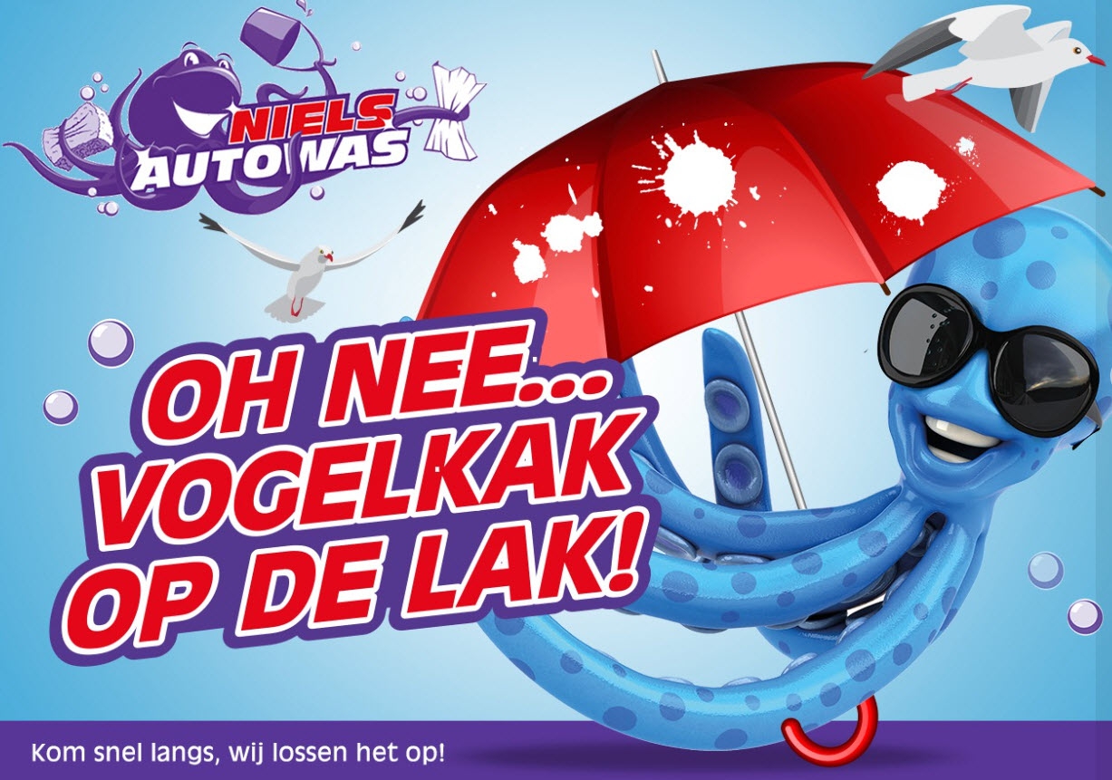 Kak! Vogelpoep op je autolak…