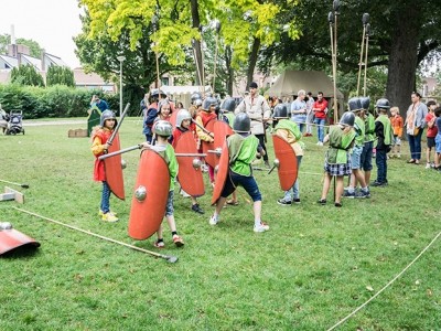 Trainen als een ridder in Museum Het Pakhuis in Ermelo