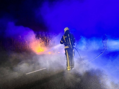 Bermbrand in Ermelo, mogelijk aangestoken