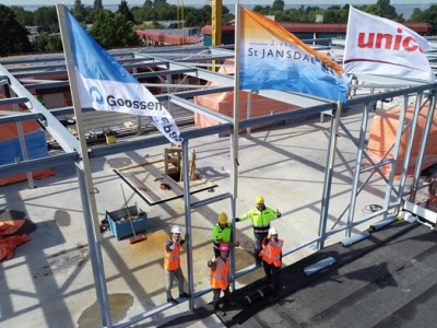 Hoogste punt nieuwe vleugel St Jansdal Harderwijk