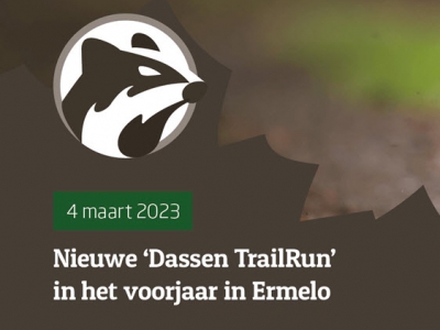 Nieuwe ‘Dassen TrailRun’ in het voorjaar in Ermelo!