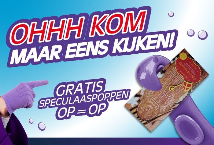 Bij iedere autowasbeurt een gratis speculaaspop!