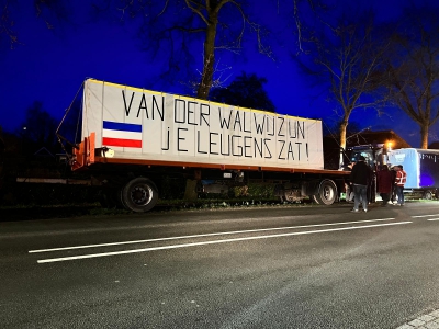 Boeren starten de grote leugens route, ook langs het dorp Hierden waar minister van der Wal woont