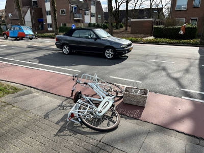 Aanrijding tussen fietser en auto op de Telgterweg in Ermelo