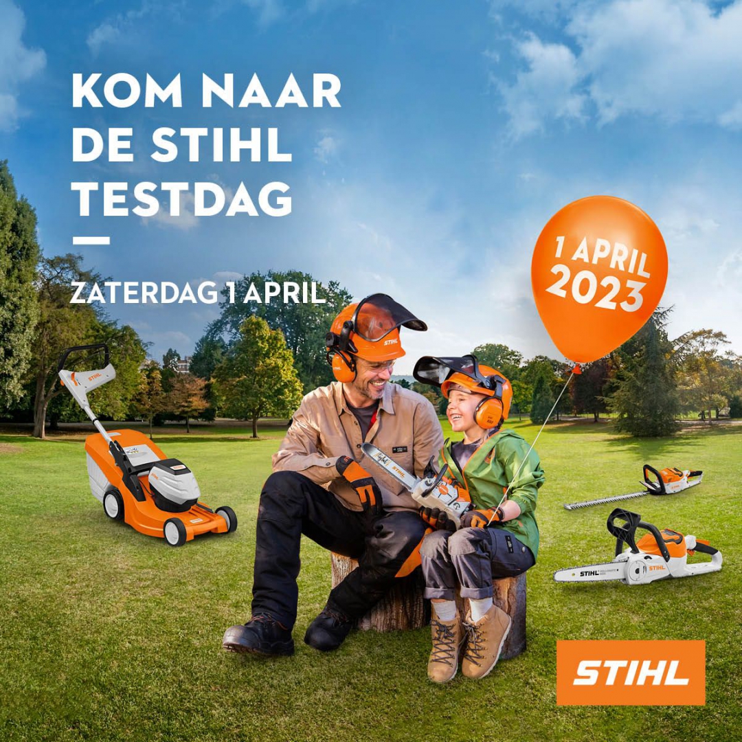 STIHL Testdag bij Westerink Tuin- en Parkmachines in Hulshorst en Elburg