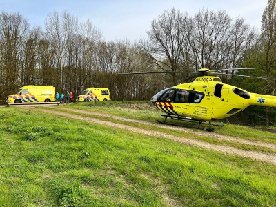 Ernstig eenzijdig ongeval met een fiets in Ermelo