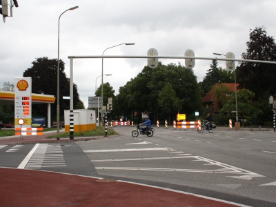 Shell Oranjelaan van dinsdag 9 mei tot en met 15 mei gesloten ivm wegwerkzaamheden